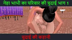 play 3D Desi Threesome Porn: Bhabhi indian fierbinte în poveste animată de sex MMF cu audio hindi